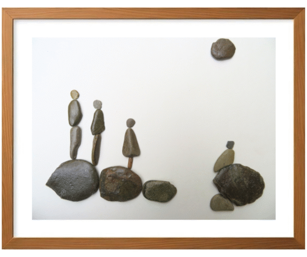 Handcrafted Pebble/Stone Art (PPM006)