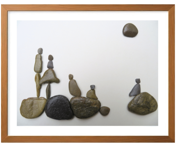 Handcrafted Pebble/Stone Art (PPM058)