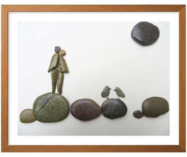 Handcrafted Pebble/Stone Art (PPM063)