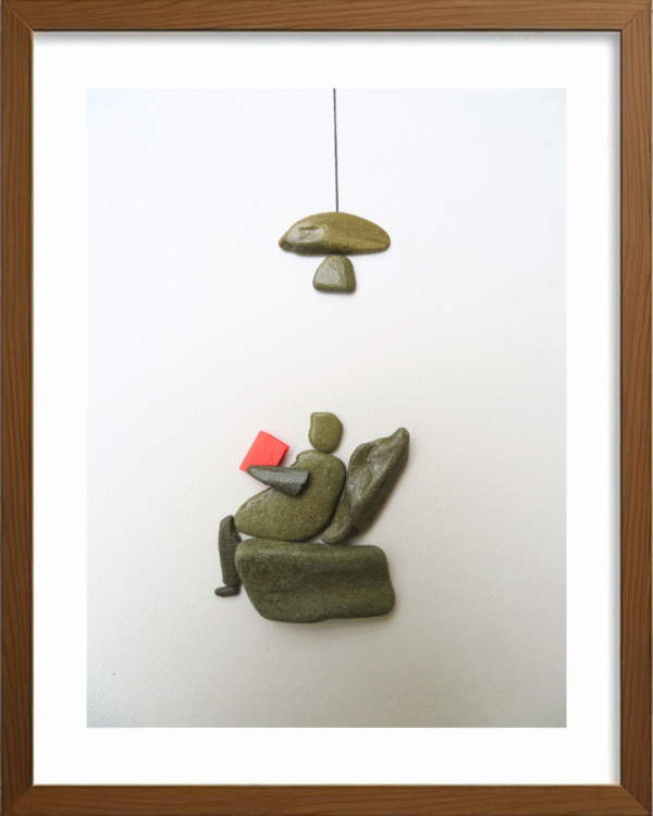 Handcrafted Pebble/Stone Art (PPS013)