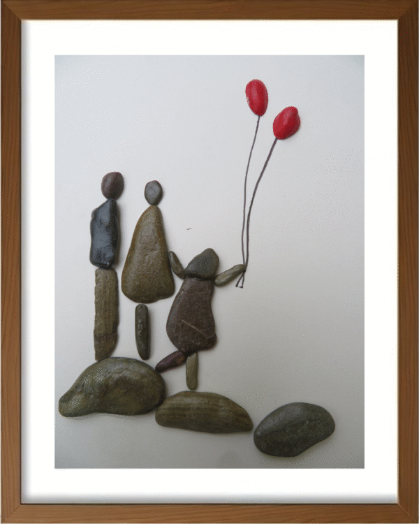 Handcrafted Pebble/Stone Art (PPS023)
