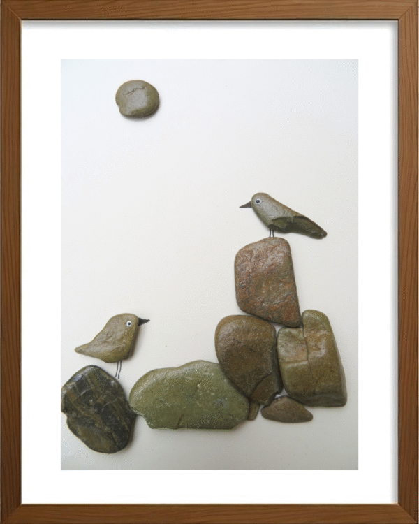 Handcrafted Pebble/Stone Art (PPS034)
