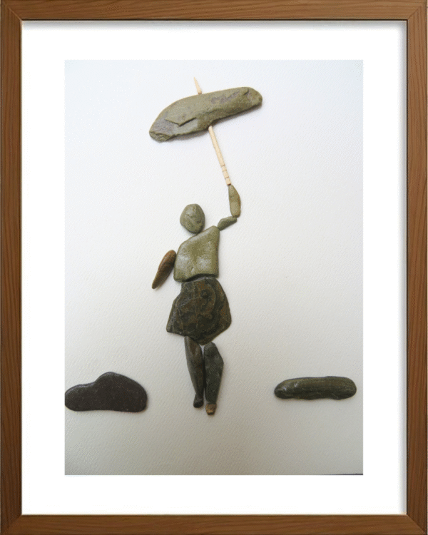Handcrafted Pebble/Stone Art (PPS040)