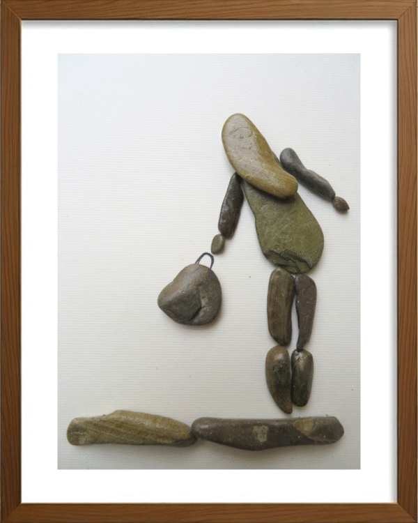 Handcrafted Pebble/Stone Art (PPS050)