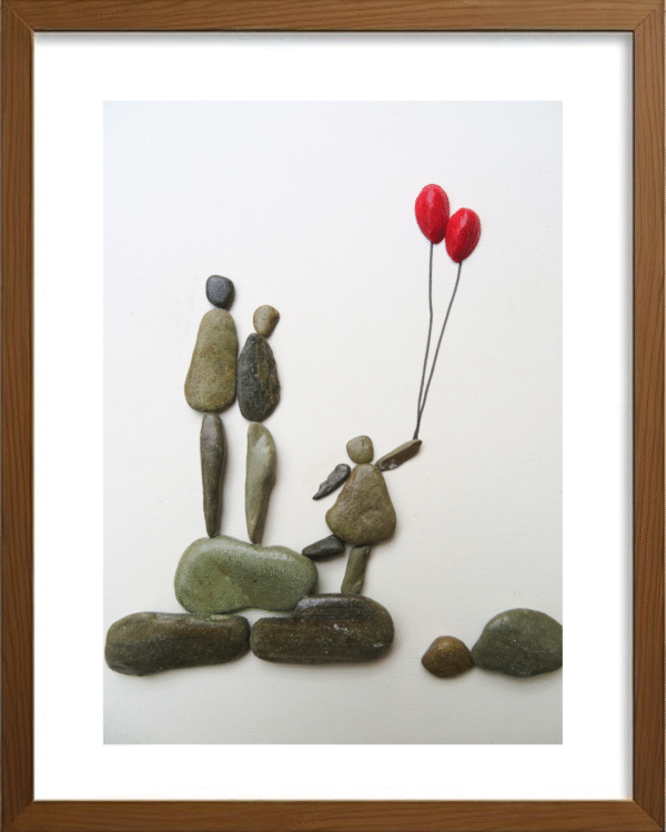 Handcrafted Pebble/Stone Art (PPS053)
