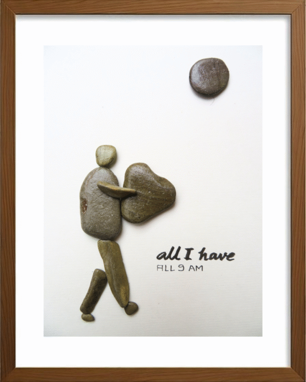 Handcrafted Pebble/Stone Art (PPS061)