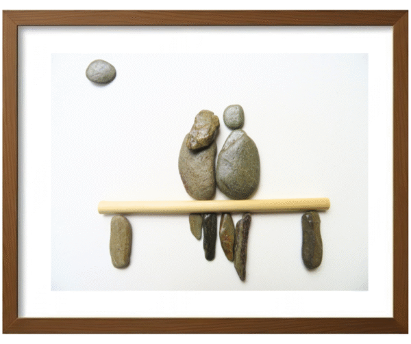 Handcrafted Pebble/Stone Art (PPS077)