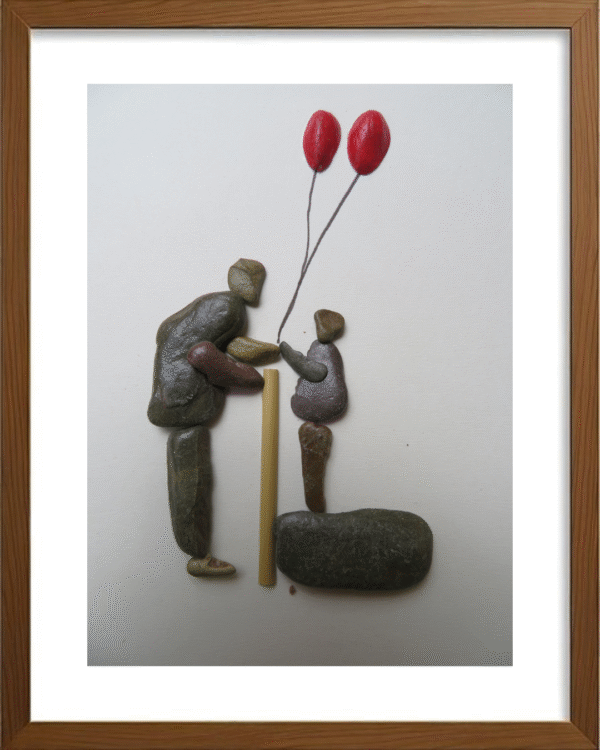 Handcrafted Pebble/Stone Art (PPS083)