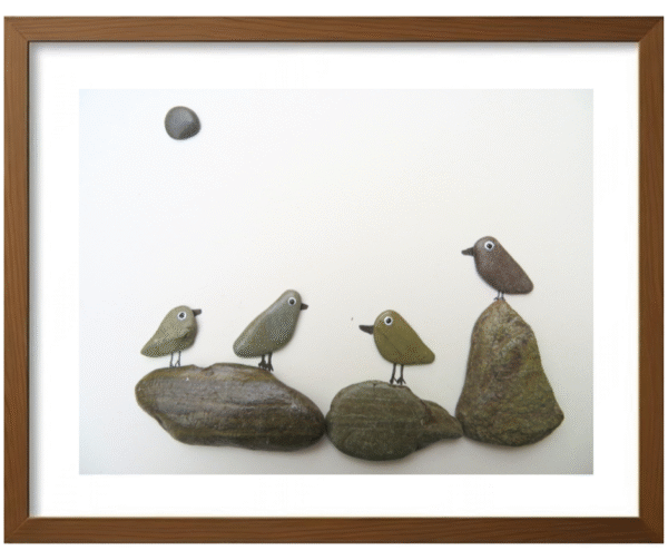 Handcrafted Pebble/Stone Art (PPS087)