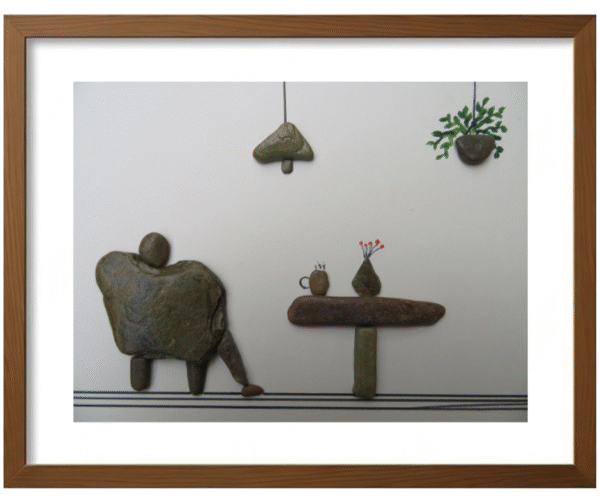 Handcrafted Pebble/Stone Art (PPS088)