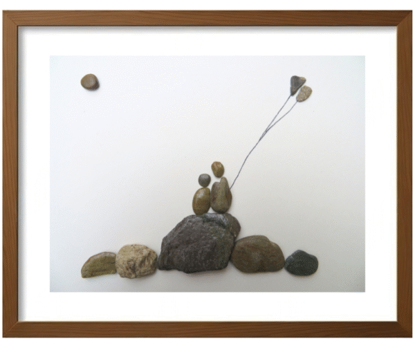 Handcrafted Pebble/Stone Art (PPS089)