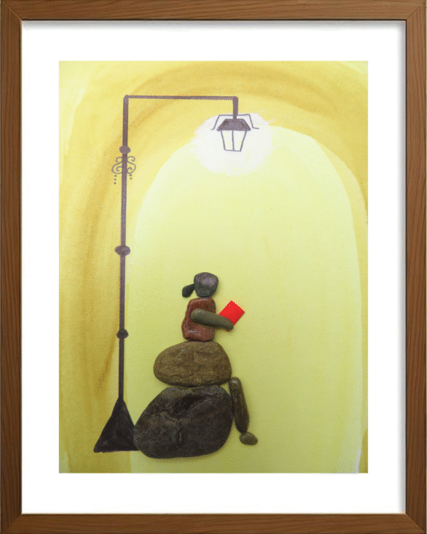 Handcrafted Pebble/Stone Art (PPS095)