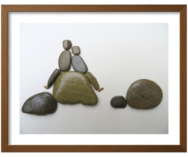 Handcrafted Pebble/Stone Art (PPS098)