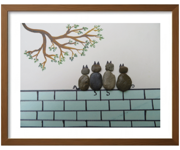 Handcrafted Pebble/Stone Art (PPS104)