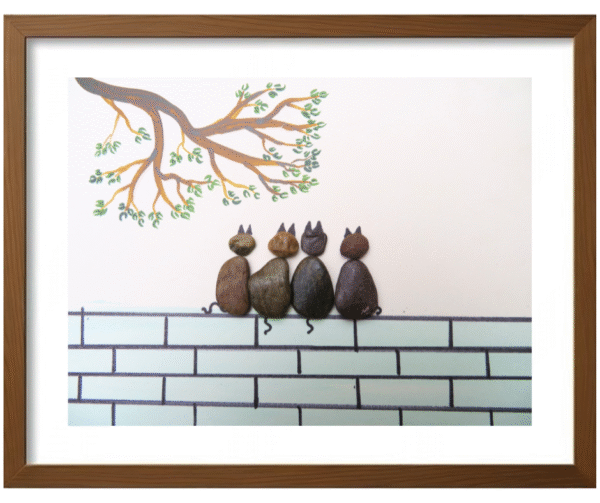 Handcrafted Pebble/Stone Art (PPS122)
